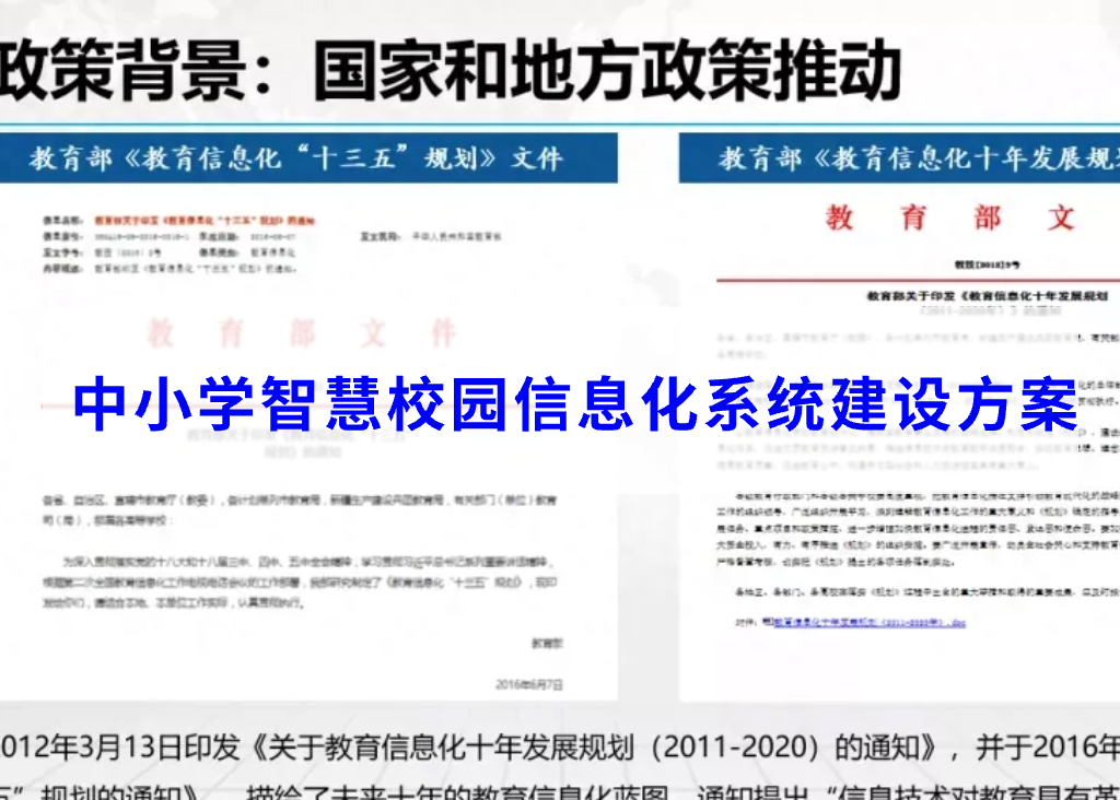 中小学智慧校园信息化系统建设方案(图1)