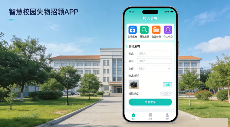 智慧校园失物招领系统(图1) 智慧校园失物招领系统(图1)